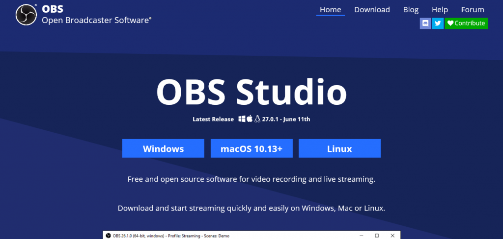 سایت OBS Studio
